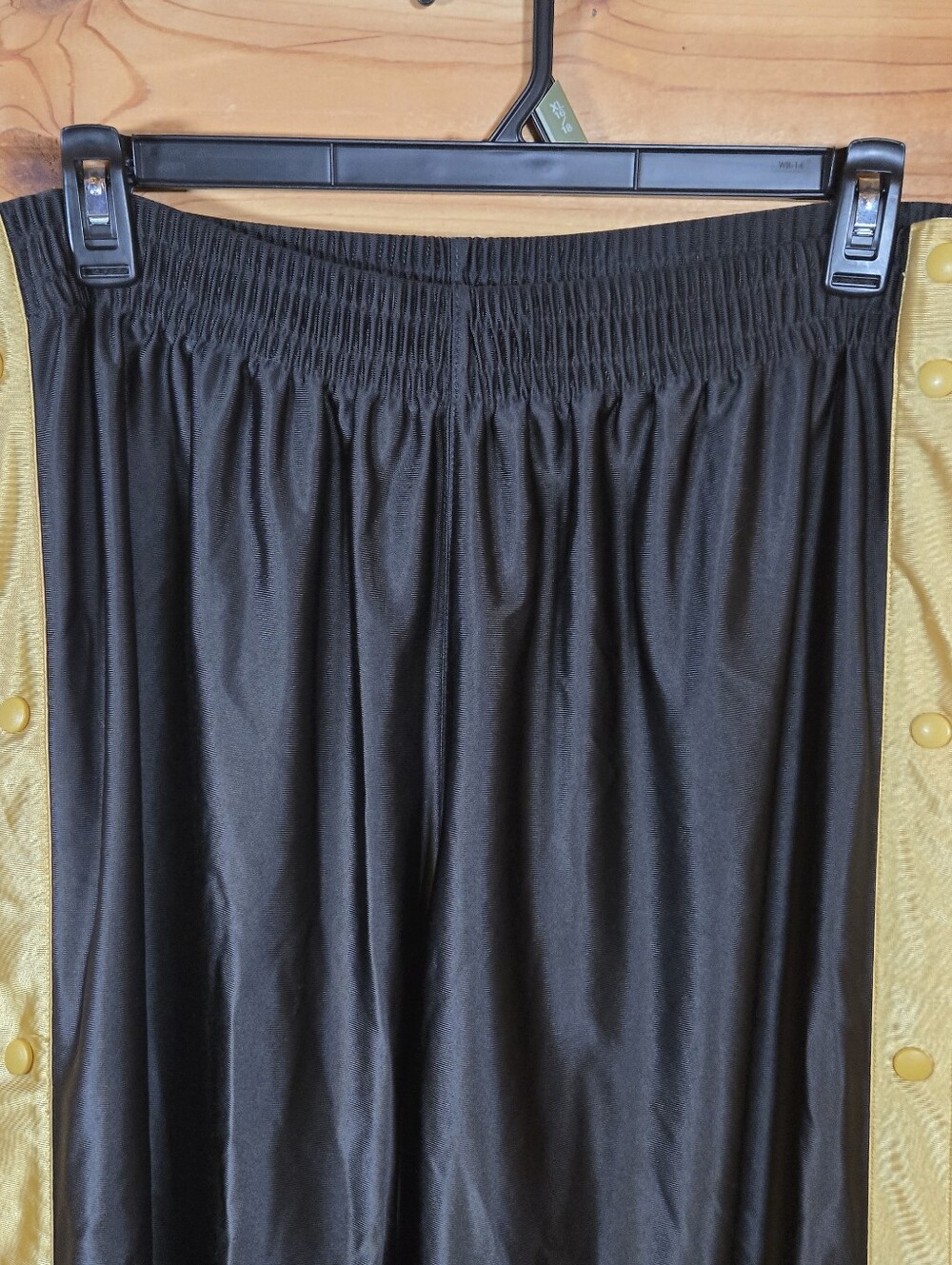 Nike Vintage Break Away Pants 90s XL Shiny Silky Dazzle Basketball Black Gold